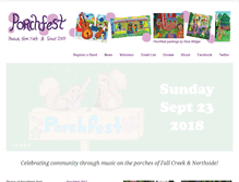 Tablet Screenshot of porchfest.org